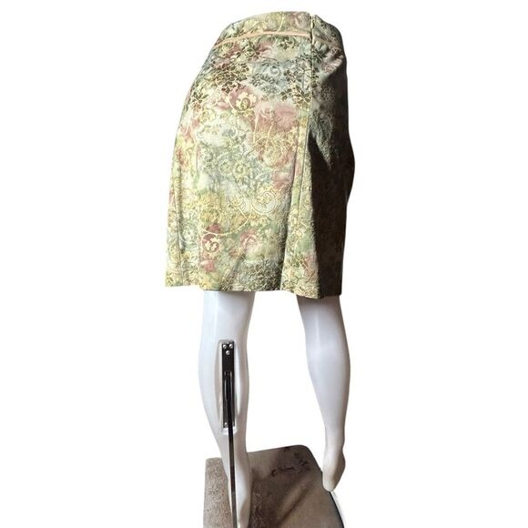 Larry Levine Women's Size 14 2pc Blazer Skirt Career Set Jacquard Work Lined - Picture 7 of 16